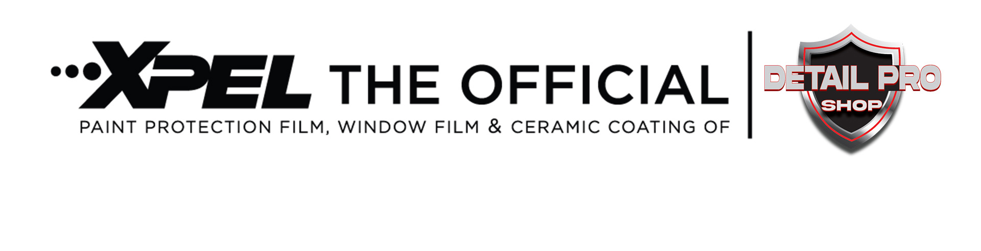 Xpel Official Film & Coating of Detail Pro Shop Website Banner